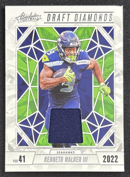 Kenneth Walker III 2024 Panini Absolute Draft Diamonds Jersey Seahawks