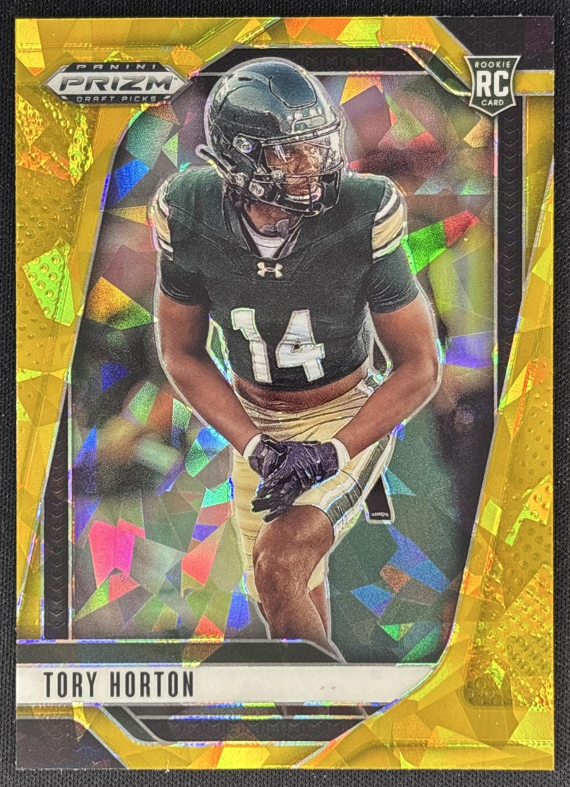 Tory Horton 2025 Panini Prizm Draft Picks Gold Ice Seahawks front