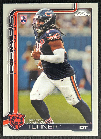 Shemar Turner 2025 Topps Chrome Rookie Bears Sports Trading Cards