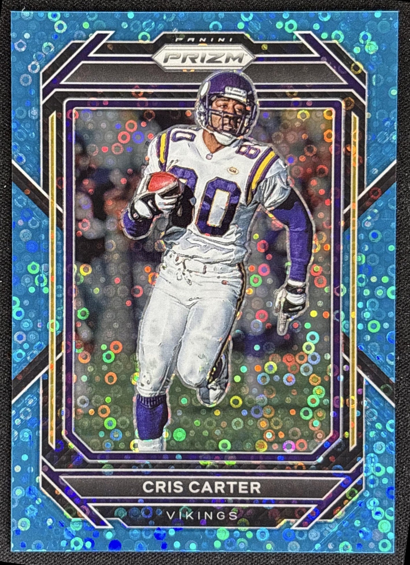 Cris Carter 2022 Panini Prizm No Huddle Blue /79 Vikings