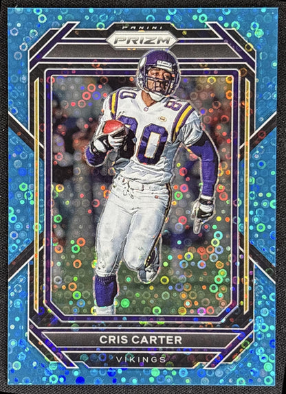 Cris Carter 2022 Panini Prizm No Huddle Blue /79 Vikings