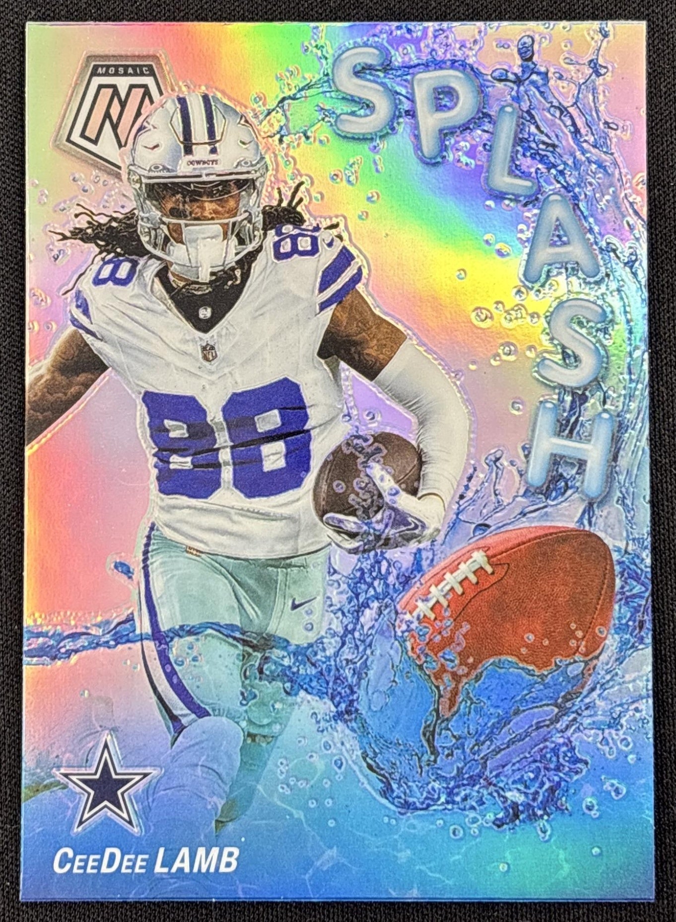CeeDee Lamb 2024 Panini Mosaic Splash Silver Cowboys