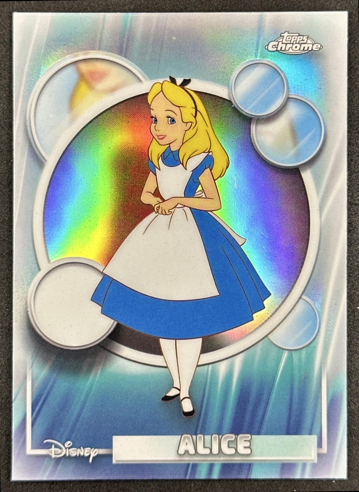 Alice 2026 Topps Chrome Disney Refractor in Wonderland Front
