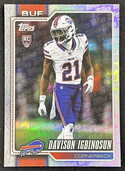 Davison Igbinosun 2026 Topps Flagship Fanatics Foil Bills