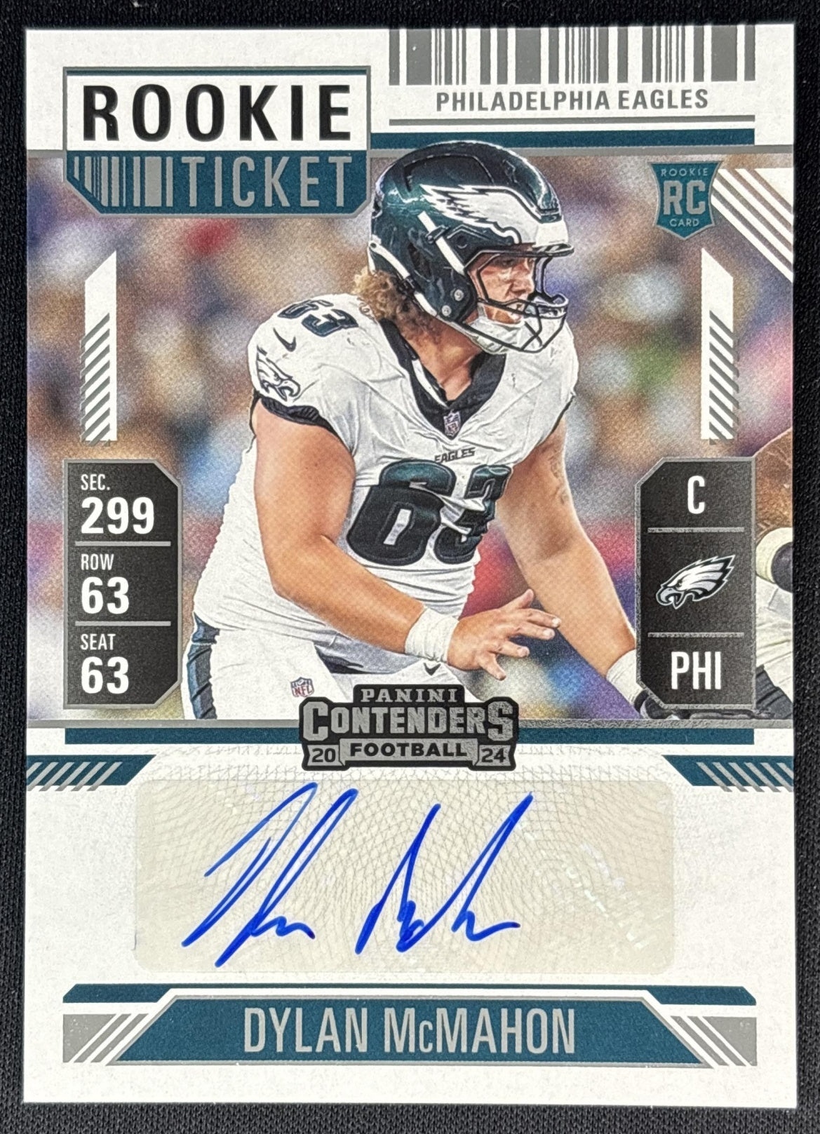 Dylan McMahon 2024 Panini Contenders Rookie Ticket Auto