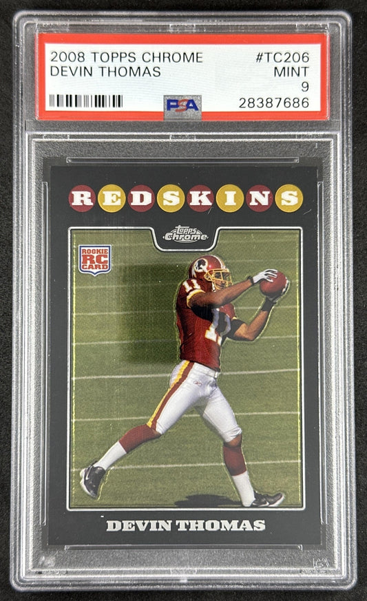 Devin Thomas 2008 Topps Chrome PSA 9