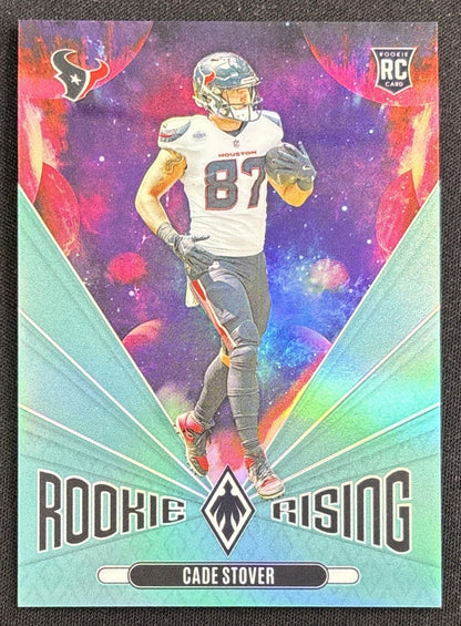 Cade Stover 2024 Panini Phoenix Rookie Rising Teal /40 Texans