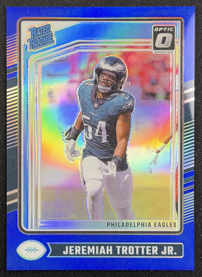 Jeremiah Trotter Jr. 2024 Panini Donruss Optic Blue /199 Eagles