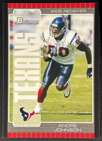 Andre Johnson 2005 Bowman Texans Sports Trading Cards