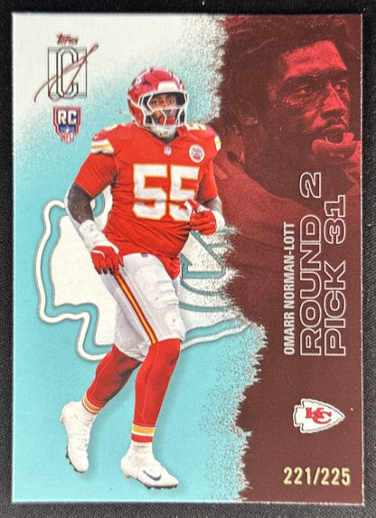 Omarr Norman-Lott 2025 Topps Signature Class Rookie Teal Foil /225 Chiefs Default Title Sports Trading Cards