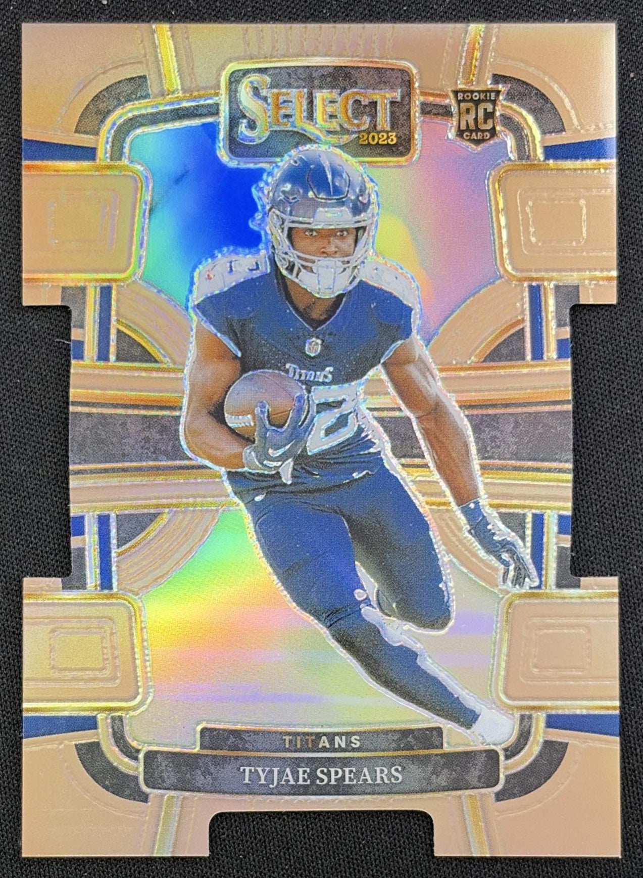 Tyjae Spears 2023 Panini Select Copper Prizms Die Cut /299 Titans