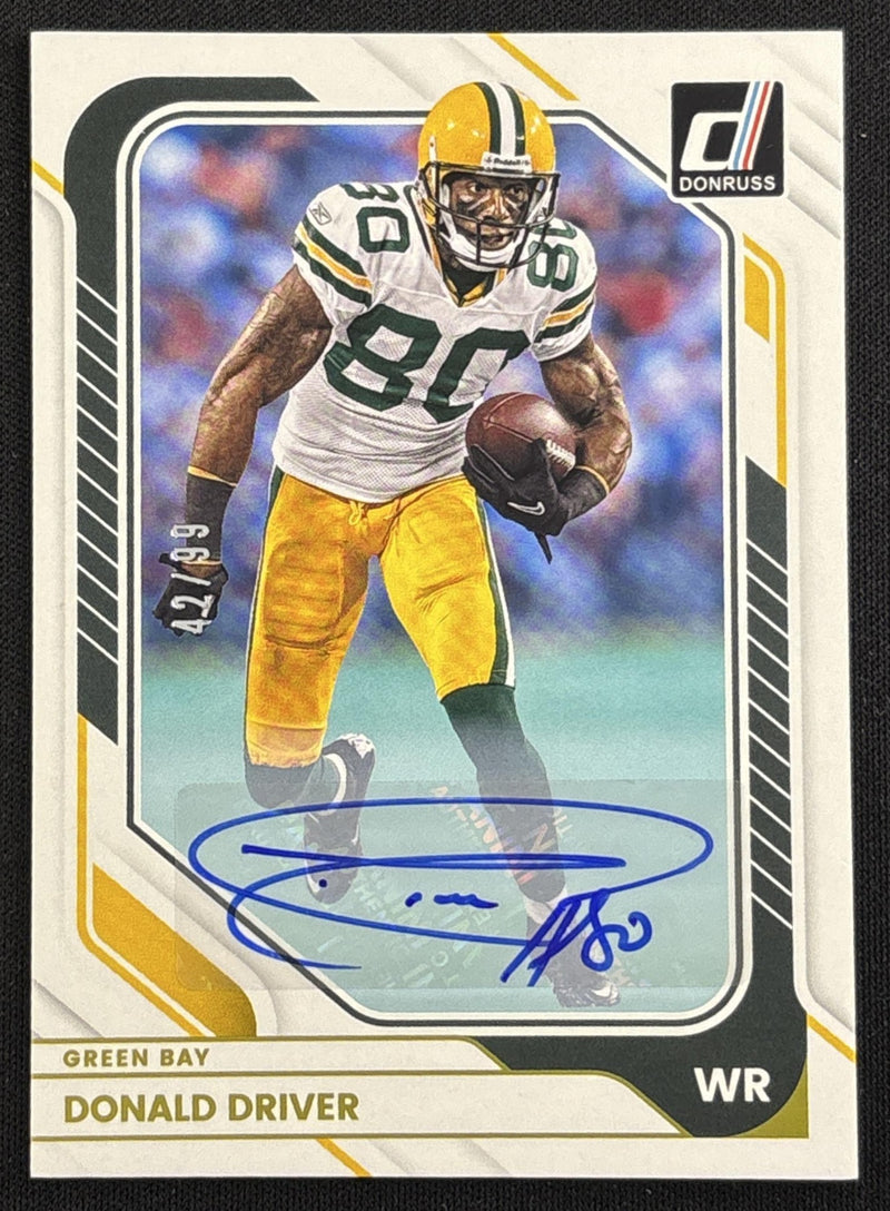 Donald Driver 2026 Panini Donruss Auto /99 Packers