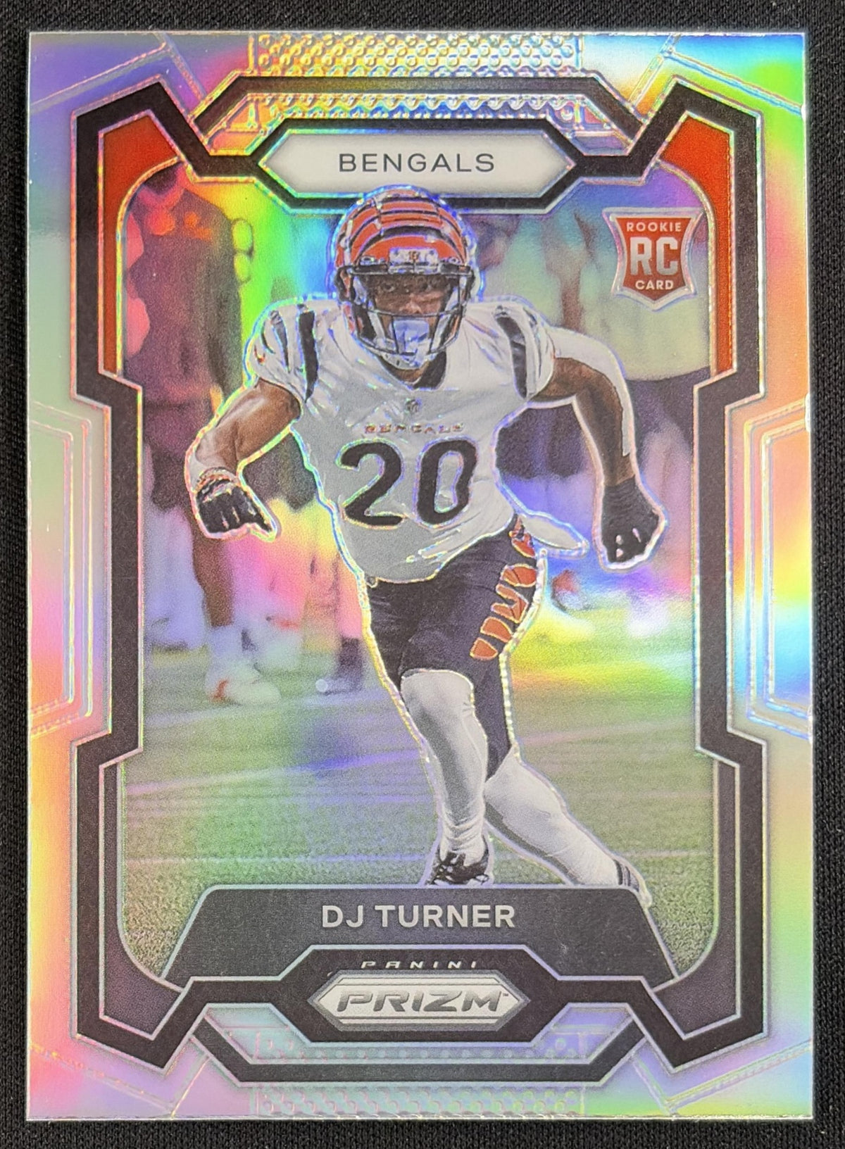 DJ Turner 2023 Panini Prizm Silver Bengals Sports Trading Card