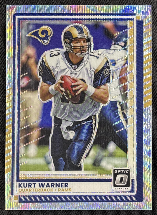 Kurt Warner 2025 Panini Donruss Optic Wave Prizm /300 Rams