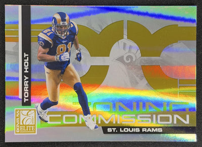 Torry Holt 2007 Donruss Elite Zoning Commission Gold /1000 Rams Sports Trading Card