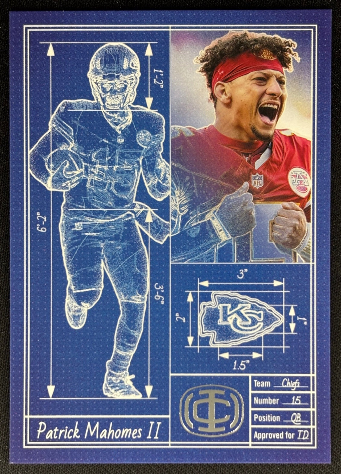 Patrick Mahomes II 2025 Icon Collection Touchdown Architect TA-11 Chiefs Default Title Sports Trading Cards