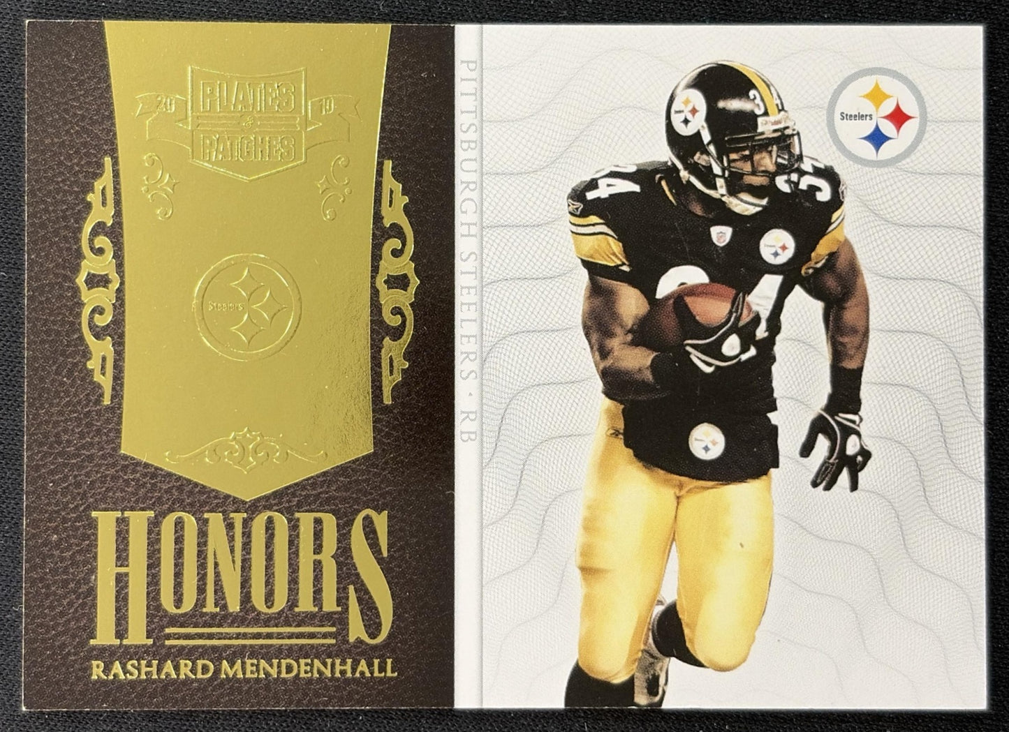 Rashard Mendenhall 2010 Panini Plates & Patches Honors /299 Steelers