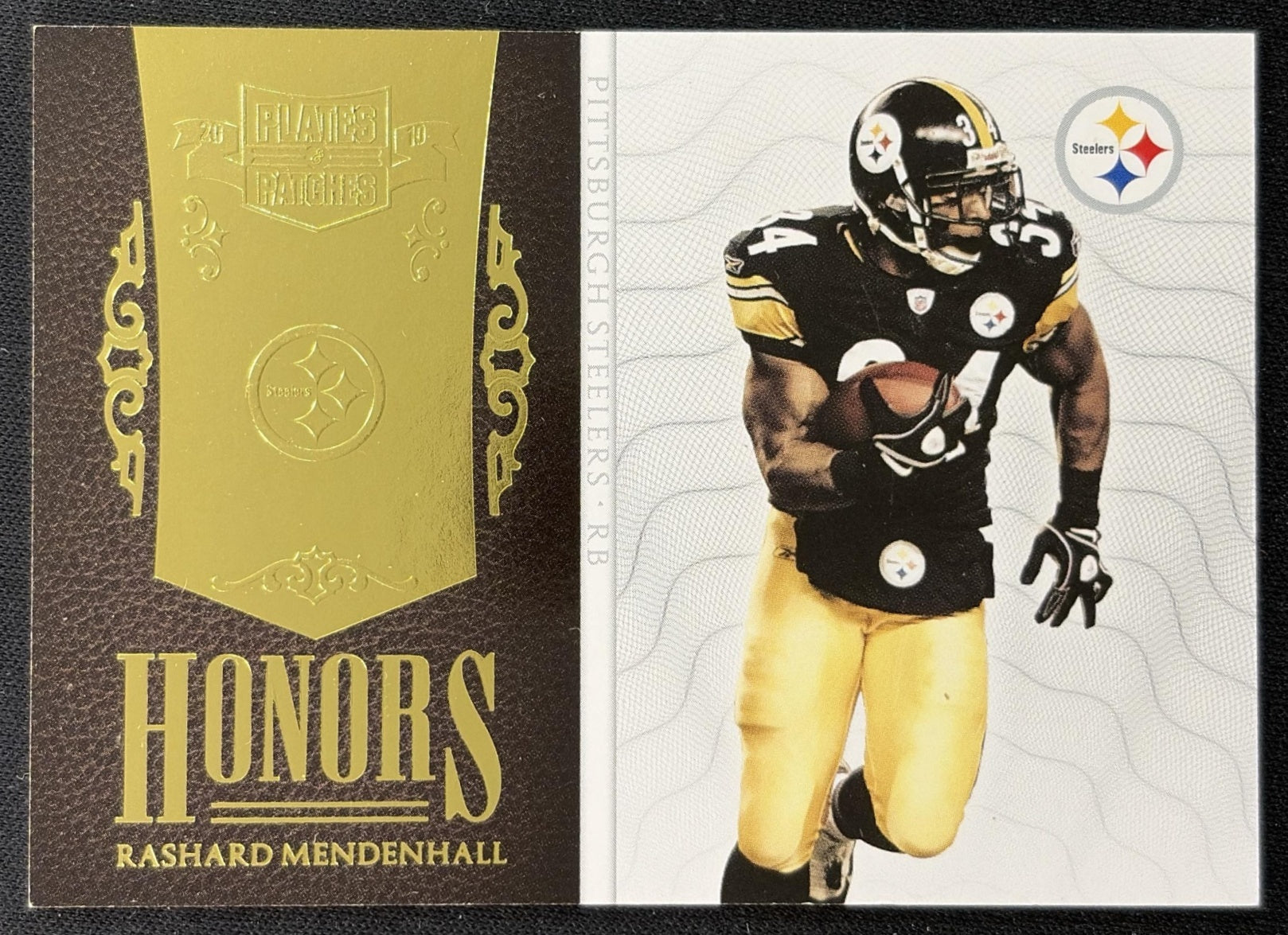 Rashard Mendenhall 2010 Panini Plates & Patches Honors /299 Steelers
