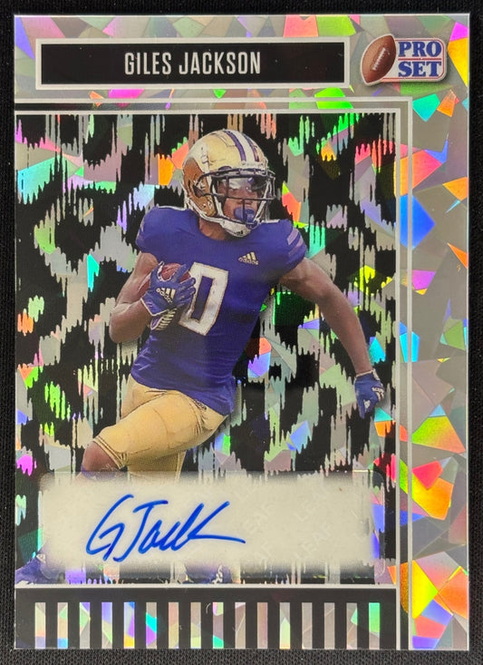 Giles Jackson 2025 Optichrome Auto Crystal Silver /10 Sports Trading Cards