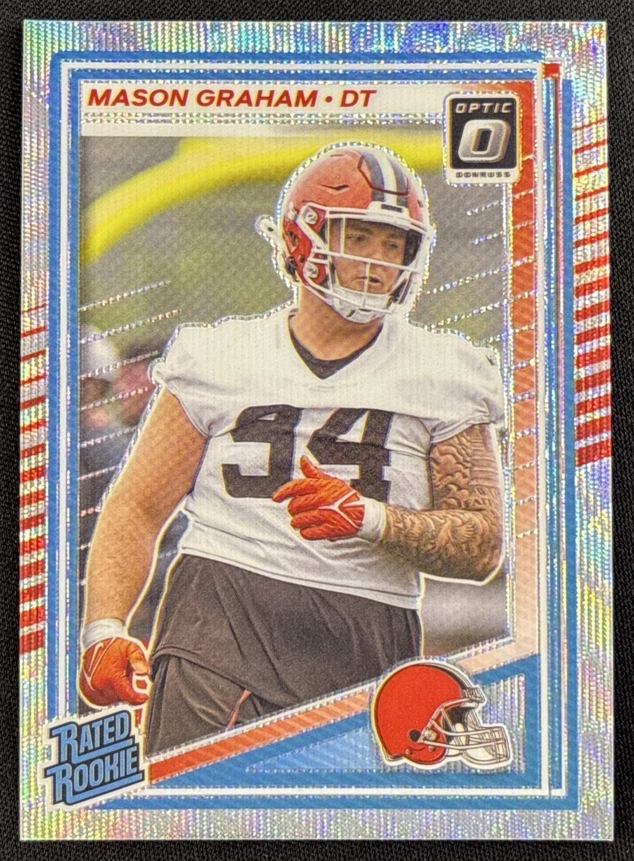 Mason Graham 2025 Panini Donruss Optic Rated Rookie Wave Prizm /300 Browns
