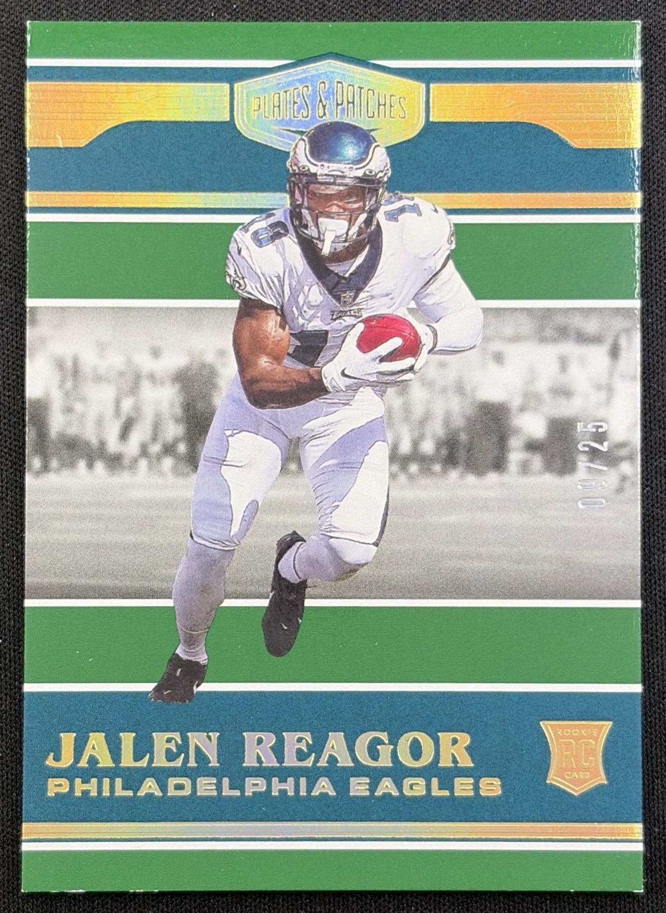 Jalen Reagor 2020 Panini Plates & Patches Green /25 Eagles