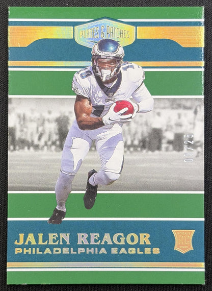 Jalen Reagor 2020 Panini Plates & Patches Green /25 Eagles