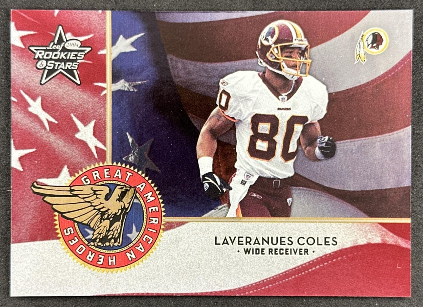 Laveranues Coles 2004 Donruss Classics Dress Code Jerseys /250 Redskins Commanders front