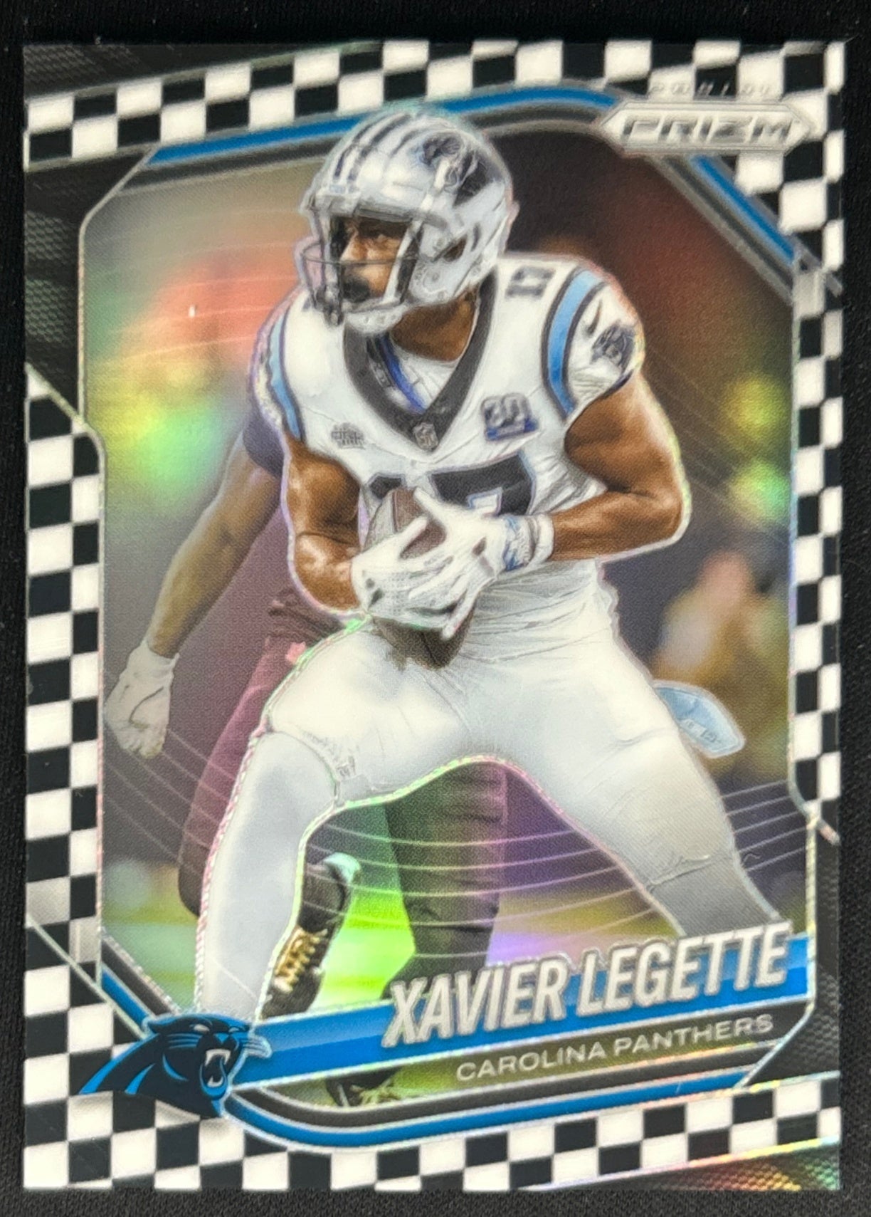Xavier Legette 2025 Panini Prizm Black & White Checker Panthers Sports Trading Cards