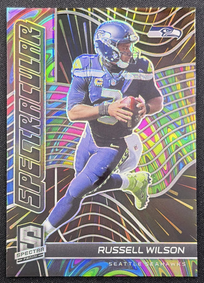 Russell Wilson 2021 Panini Spectra Spectracular Hyper /75 Seahawks Seattle Seahawks