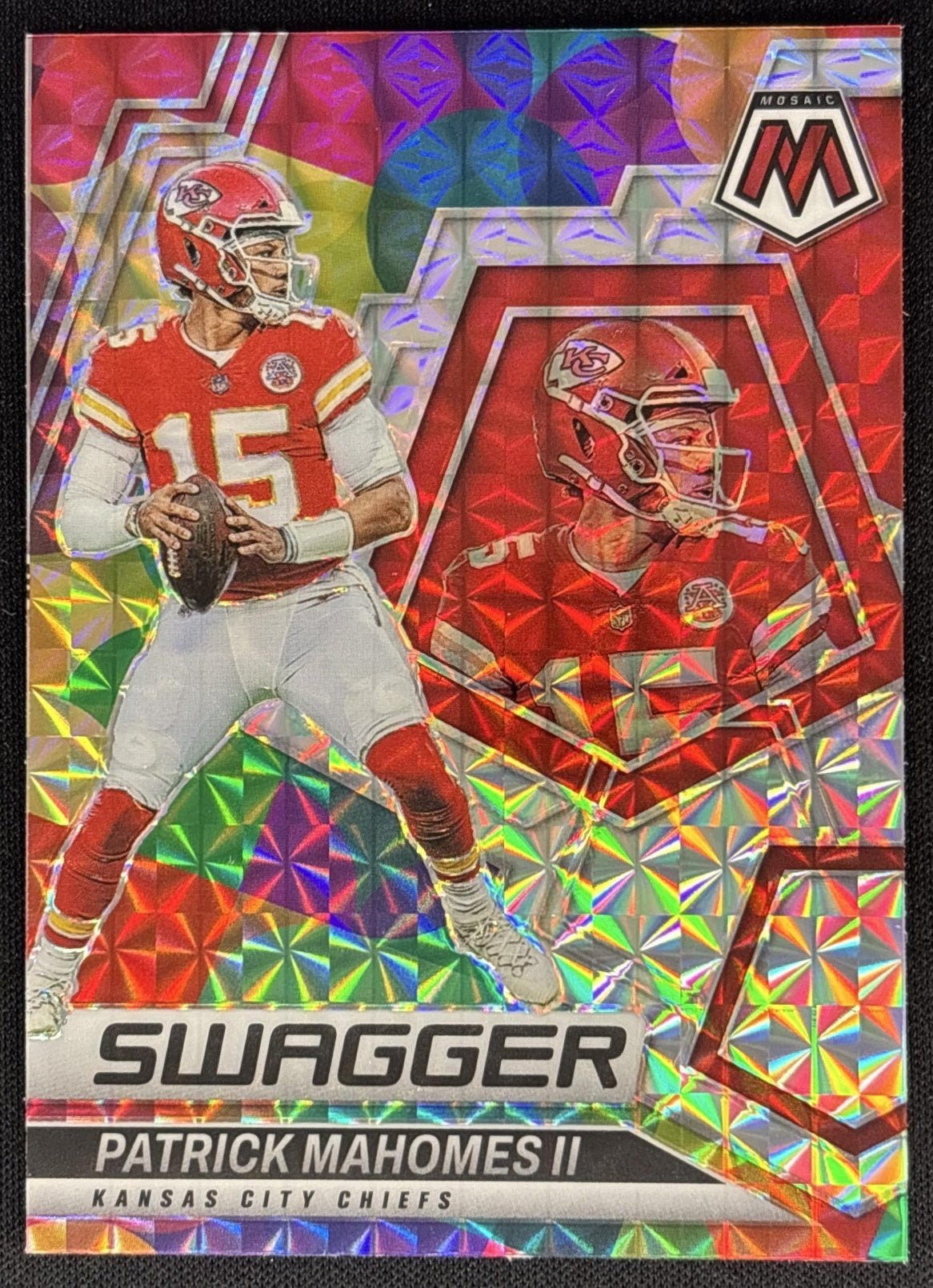 Patrick Mahomes II 2022 Panini Mosaic Swagger Mosaic Chiefs