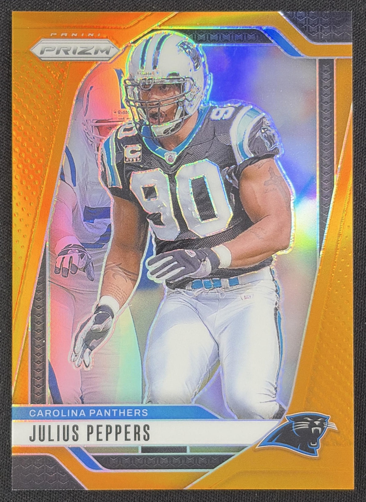 Julius Peppers 2024 Panini Prizm Orange /249 Carolina Panthers