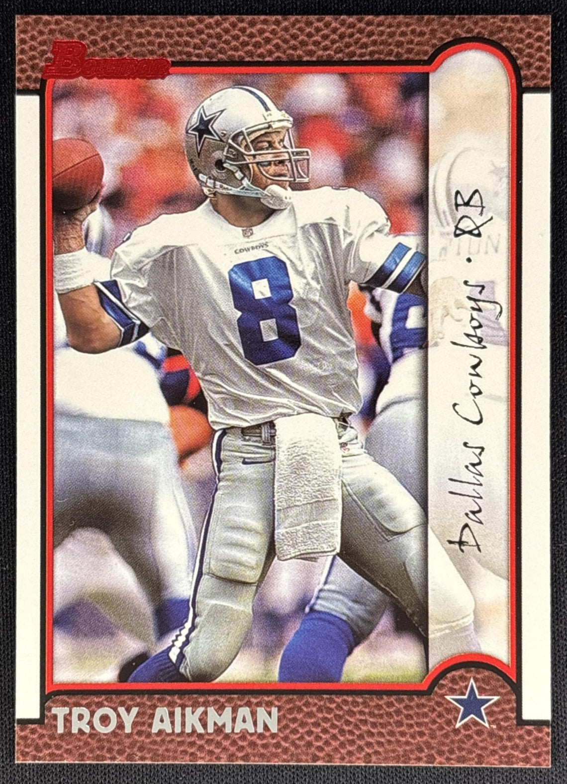 Troy Aikman 1999 Bowman Cowboys Sports Trading Card