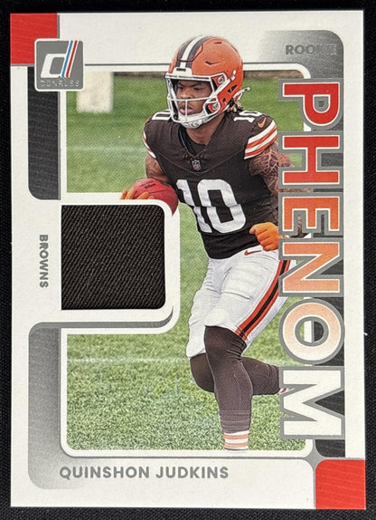 Quinshon Judkins 2025 Panini Donruss Rookie Phenom Jerseys Browns