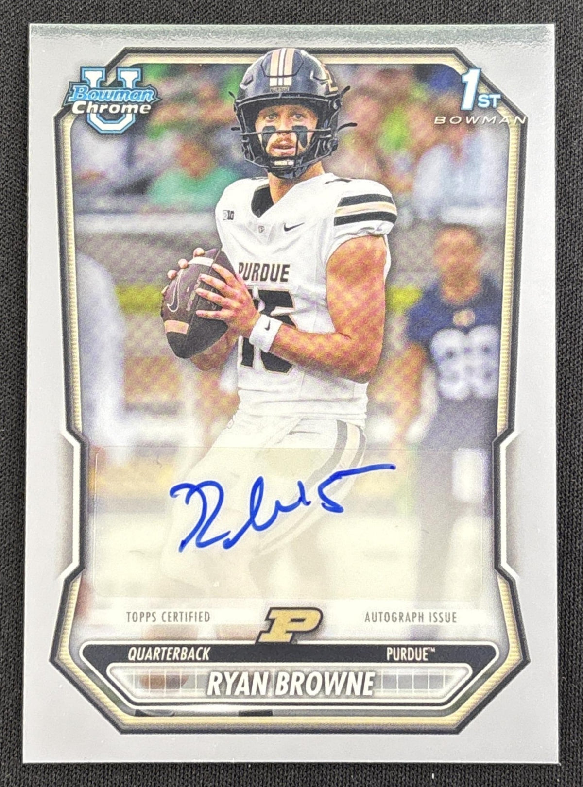 Ryan Browne 2026 Bowman Chrome Prospect Auto Boilermakers