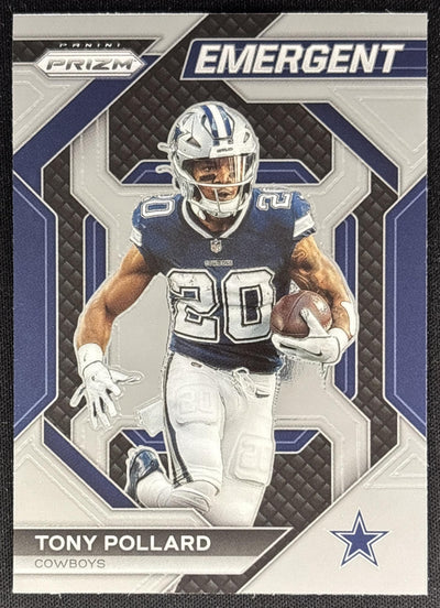 Tony Pollard 2023 Panini Prizm Emergent Cowboys Sports Trading Card