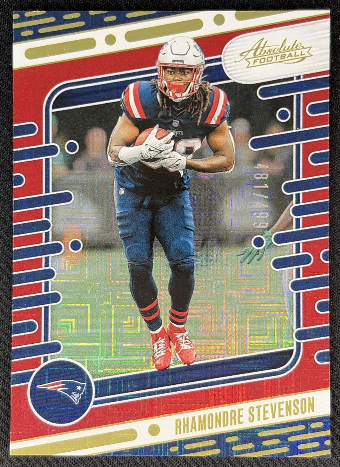 Rhamondre Stevenson 2024 Panini Absolute Red Squares /499 Patriots Sports Trading Cards