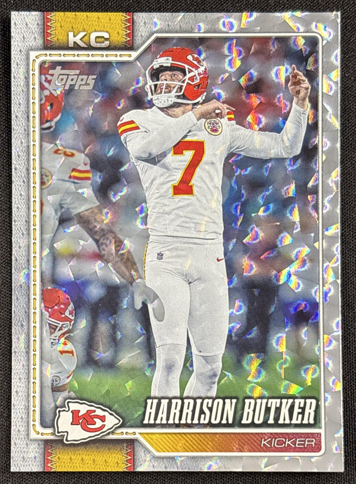 Harrison Butker 2026 Topps Crackle Chiefs