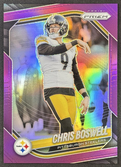 Chris Boswell 2025 Panini Prizm Purple /125 Steelers