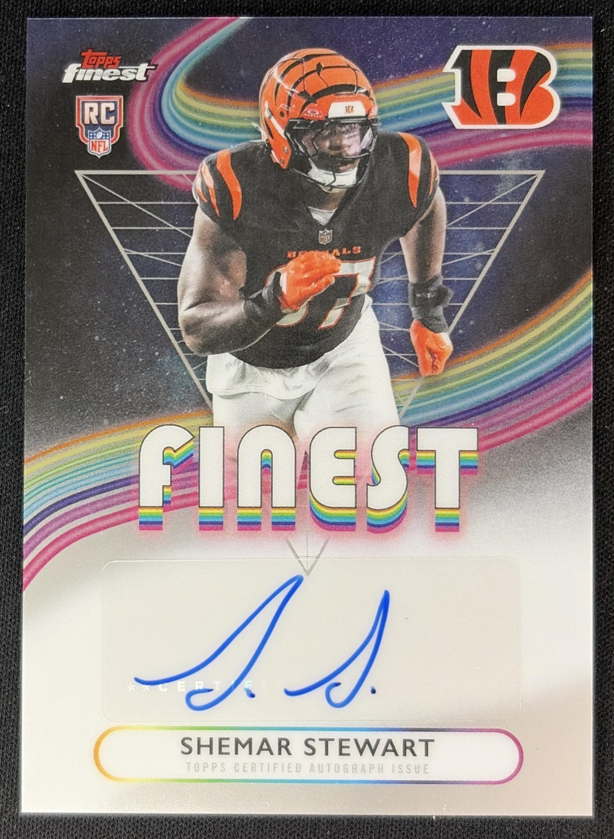 Shemar Stewart 2025 Topps Finest Rookie Auto Bengals Football