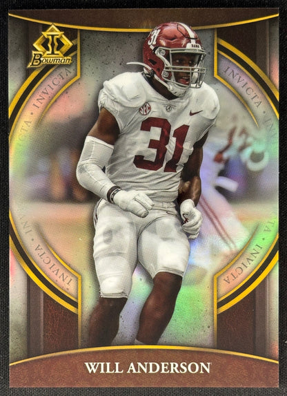 Will Anderson 2022 University Chrome Invicta Crimson Tide