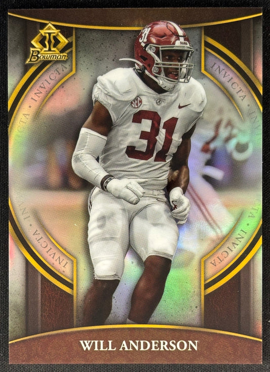 Will Anderson 2022 University Chrome Invicta Crimson Tide