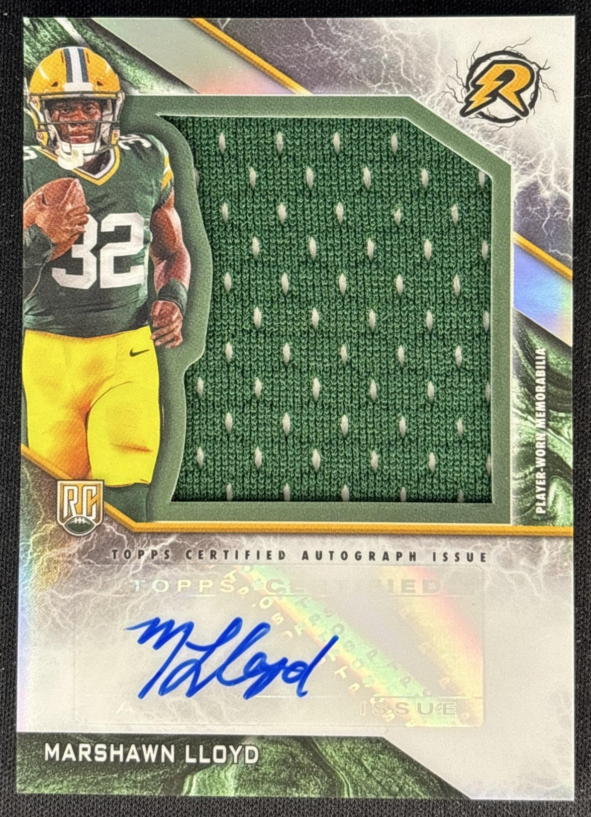 MarShawn Lloyd 2024 Topps Resurgence Rookie Patch Auto Packers