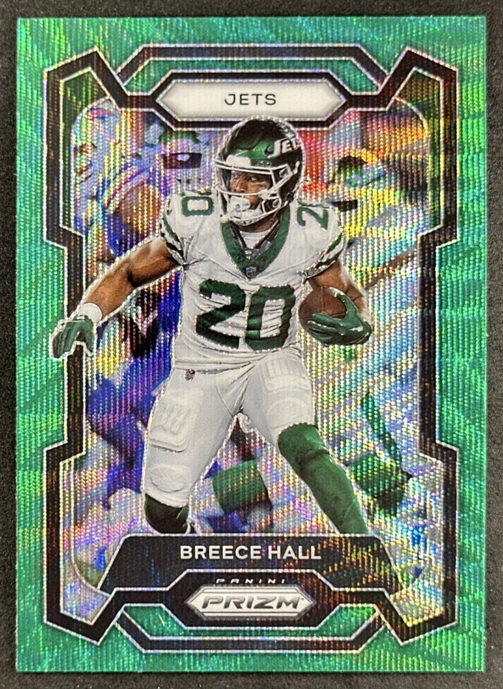 Breece Hall 2023 Panini Prizm Green Wave Jets Sports Trading Cards