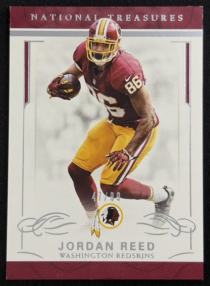 Jordan Reed 2016 Panini National Treasures /99 Redskins Sports Trading Card