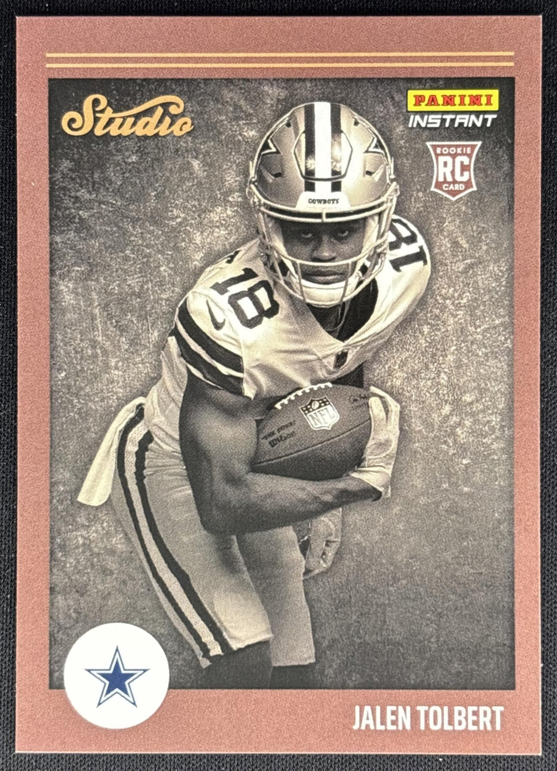 Jalen Tolbert 2022 Panini Instant Studio Rookies Cowboys Sports Trading Cards