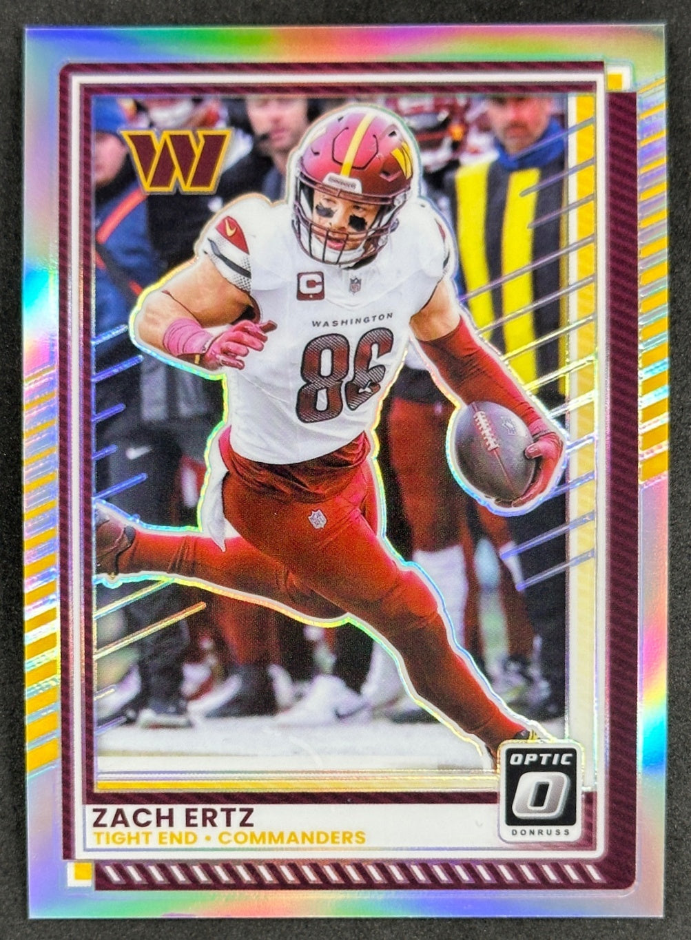 Zach Ertz 2025 Donruss Optic Holo Prizm Commanders Default Title Sports Trading Cards