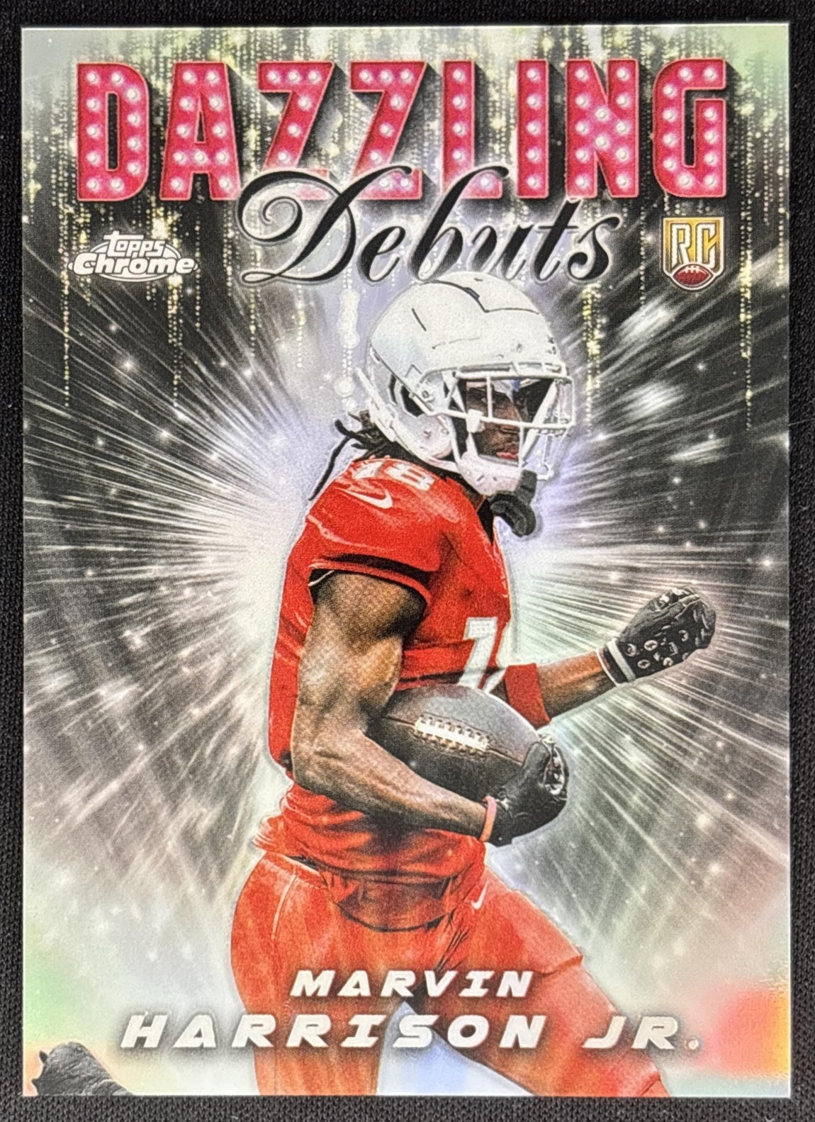 Marvin Harrison Jr. 2024 Topps Chrome Dazzling Debuts Cardinals Sports Trading Card