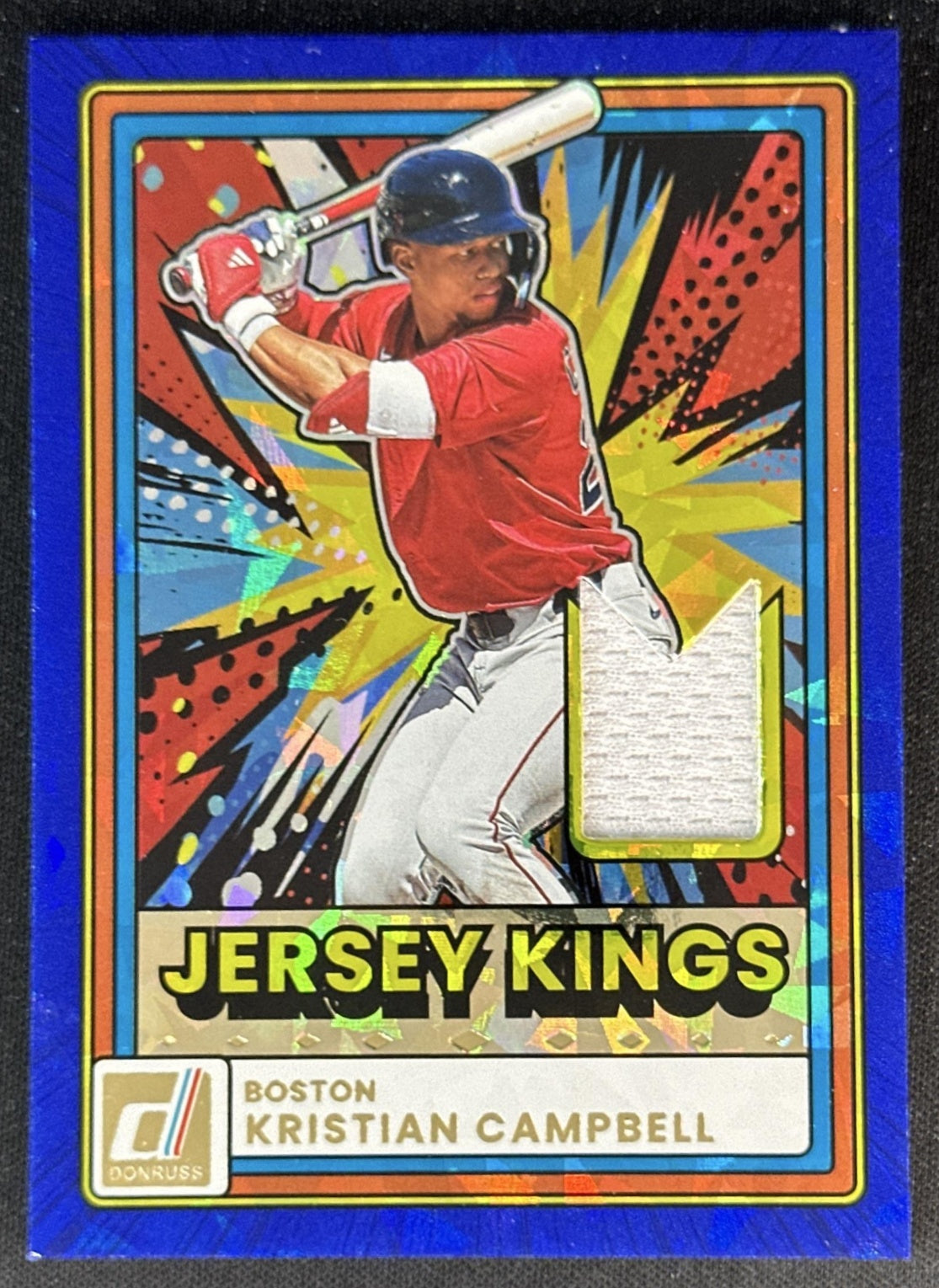 Kristian Campbell 2026 Panini Donruss Jersey Kings Blue Ice Red Sox