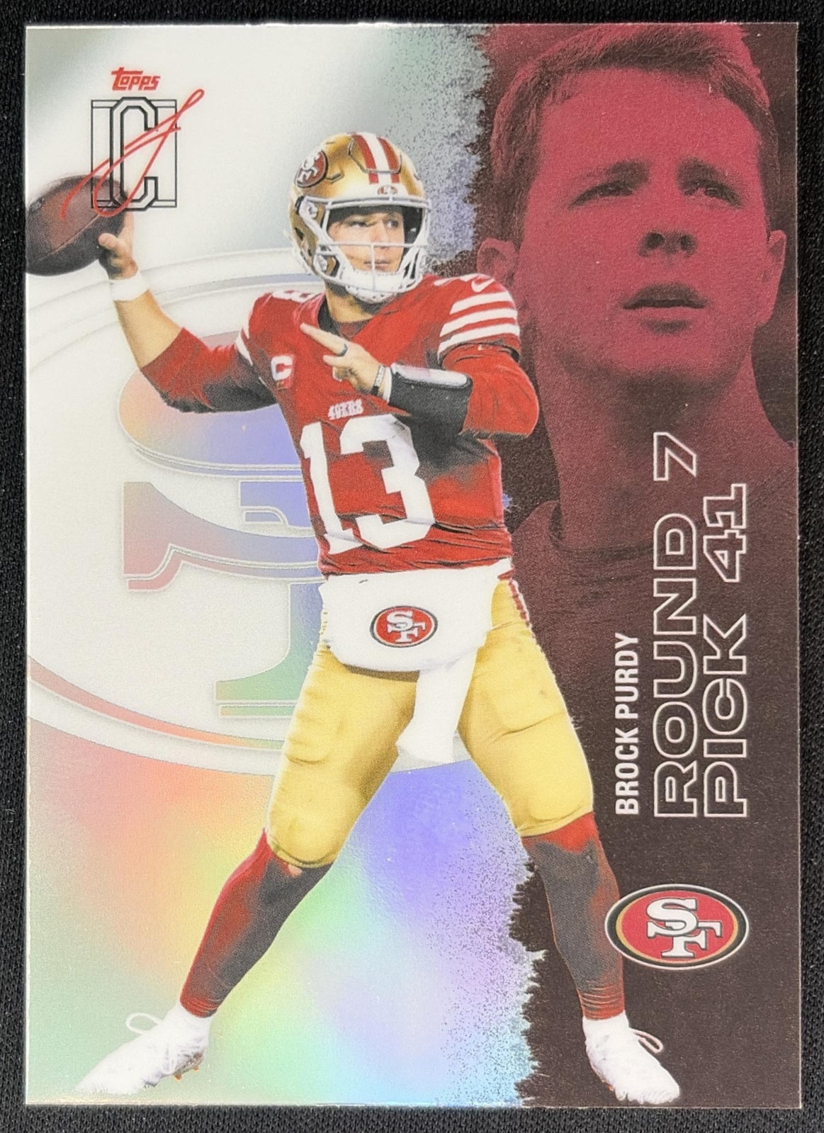 Brock Purdy 2025 Topps Signature Class Chrome Veteran White Refractor 49ers
