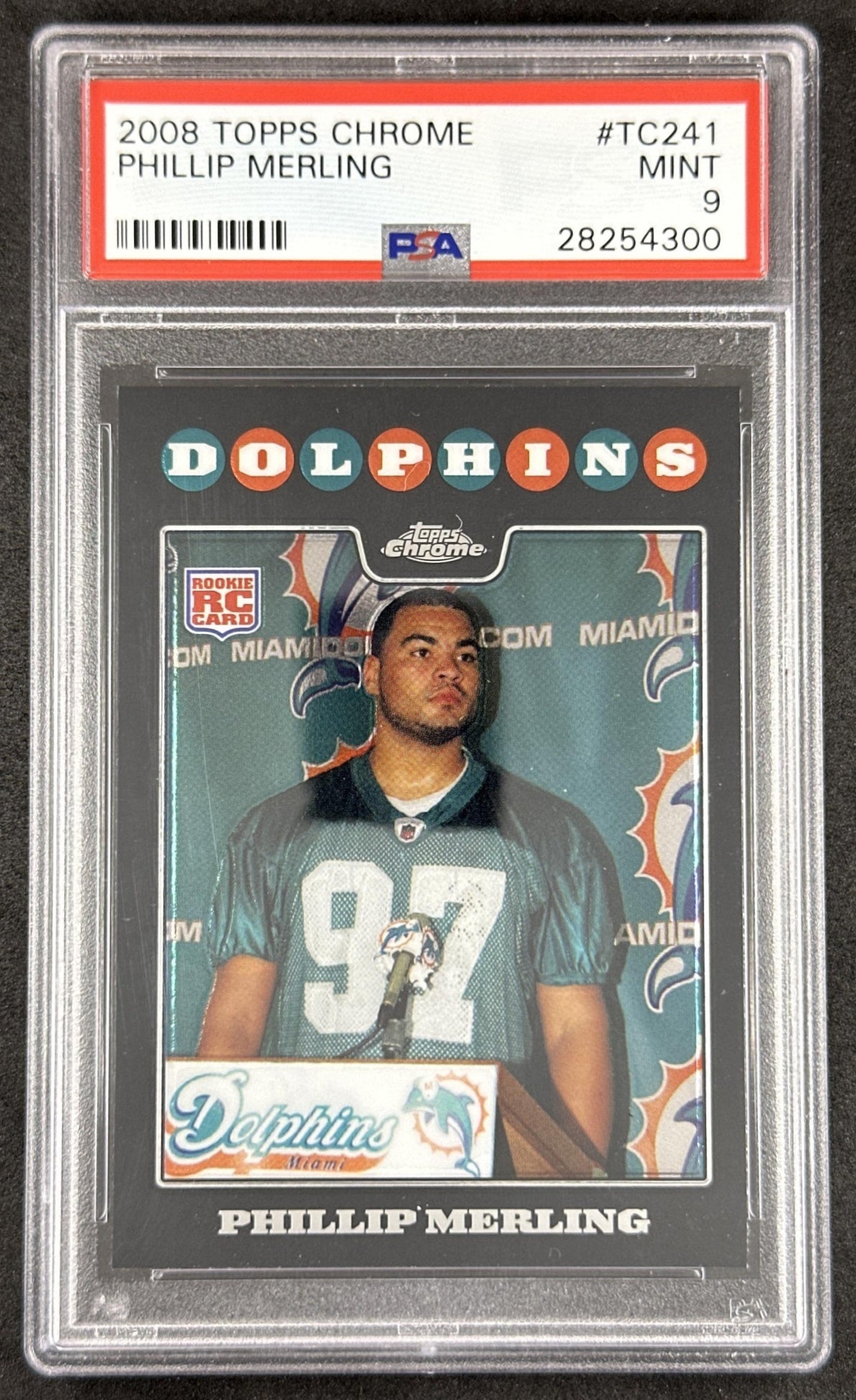 Phillip Merling 2008 Topps Chrome PSA 9